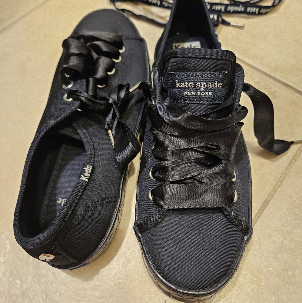 Keds x kate spade new york Kickstart Logo Foxing Satin